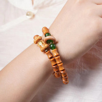 Pour la création de bijoux faits main DIY en bambou et bois de santal avec 108 perles et bracelet perlé unisexe