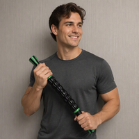 Bâton de massage Bstar Yoga en PP pour relaxation musculaire, équipement d'exercice et de fitness, bâton de massage des points de pression pour épaules et cou, 45 cm, unisexe