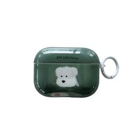 Étui pour écouteurs en silicone anti-chute à pois de couleur unie pour écouteurs sans fil 3/2/1 & 4/3/2/1 avec couleur personnalisée