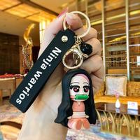 Porte-clés en gros de figurines de dessins animés et d'anime, pendentif de sac, porte-clés de voiture, petite pièce pour vendeur ambulant
