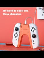 Pegangan Pengisi Daya untuk Nintendo Switch / Model OLED Pegangan Penyangga Joy-Con Aksesori Gaming