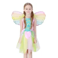 Costumes de fête d'halloween pour enfants, robe Tutu, Costume Cosplay, fête d'ange avec ailes, nouvelle collection