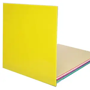 黄色不透明亚克力板3毫米，带纸蒙面数控亚克力板有机玻璃