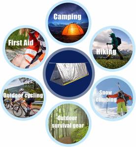 Poncho de camping et de randonnée imperméable, résistant aux intempéries et au vent, réutilisable, pour situations d'urgence, en emballage sac. - Product Image 1