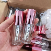 Nouveau design Bling Bling Lip Gloss Container Wand Tubes Private Label Liquid Lipstick Rhinestone Lipgloss Tube