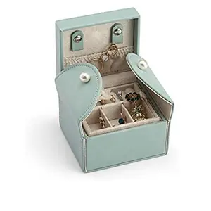 PU Leather Small Jewelry Organizer Storage Case Gift Boxes Travel Jewelry Box