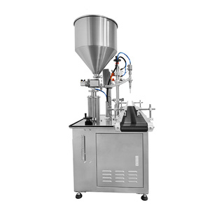 Máquina de llenado automática eléctrica de un solo cabezal de pistón 10AF para grasa, cosméticos, champú, lociones, salsas alimenticias y pastas en envases de vidrio, metal y bolsas. - Product Image 2