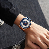 Montre à quartz Curren 8374 au design tendance, montre à quartz étanche avec bracelet, montre pour homme avec calendrier, sélection de montres pour homme, cadeau