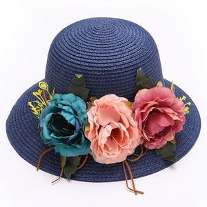 BESTELLA Foldable Women's Protection <b>Straw</b> <b>Hat</b> With Beautiful Flowers Spring <b>Summer</b> Beach Sunshade Casual Travel Holidays Beach - Product Image 4