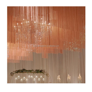 ผ้าม่านประดับเพดานสำหรับงานแต่งงาน<span class=keywords><strong>ราคา</strong></span>ดีสำหรับโถงจัดงานแต่งงาน - Product Image 1