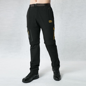 Pantalones Impermeables de Secado Rápido para Hombre, Pantalones Deportivos Elásticos Desmontables para Senderismo - Product Image 5