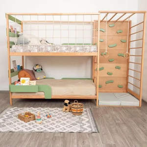 <span class=keywords><strong>Cama</strong></span> <span class=keywords><strong>Doble</strong></span> <span class=keywords><strong>Montessori</strong></span> para Niños con Decoración Infantil, Diseño de Litera para Dormitorio - Product Image 1