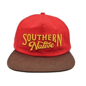 Custom a <b>Frame</b> Unstructured Sports Outdoor Golf Rope Hat Vintage Caps Flat Brim 5 Panel Baseball Hat - Product Image 3