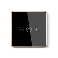 Interrupteur intelligent à variation d'intensité Tuya WiFi Zigbee, panneau tactile en verre, compatible avec Alexa et Google Assistant, commande vocale, Smart Life