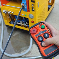 Machine de nettoyage de canalisations multifonctionnelle, déboucheur de drains, nettoyeur de canalisations pour le nettoyage des racines, nettoyeur haute pression 23 kW à eau froide