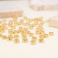 Perles en or 9 carats en gros pour la fabrication de bijoux DIY