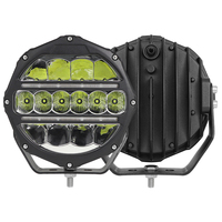 Feux antibrouillard LED Hyper Light de 7 pouces, 65 W, projecteur auxiliaire LED, feux antibrouillard de toit de voiture tout-terrain pour Wrangler JK Jeep Cherokee