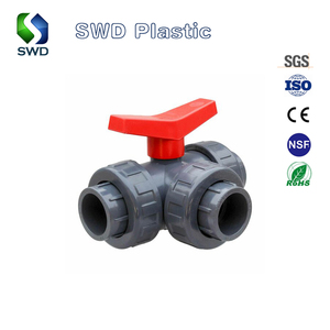 농업용 관개용 SWD 프리미엄 품질 <span class=keywords><strong>PVC</strong></span> 3 방향 밸브, CE 인증, 내열성 - Product Image 4