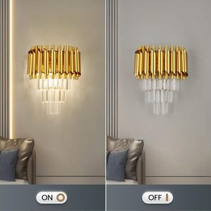 Luxury Creative Crystal Wall Lamp <strong>Light</strong> Aluminum Middle Size for Living <strong>Room</strong> Staircase Bedroom &amp; Bedside Decor for <strong>Amazon</strong> - Product Image 4