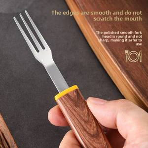 Juego de Cuchillos y Tenedores para Carne Estilo Occidental 2 en 1 de Acero Inoxidable con Mango de Plástico - Product Image 6