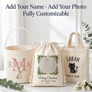 Bolsa de Lona Sublimable con Cordón, Bolsa de Compras, Personalizable con Impresión de Logotipo por Transferencia Térmica, Regalo para Fiestas, Venta al Por Mayor - Product Image 3