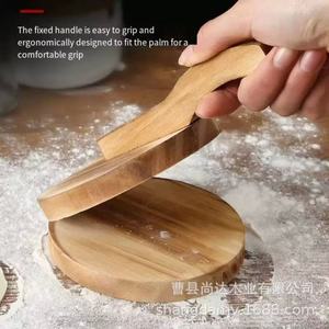 Wooden quick-press dumpling wrapper tool, household kitchen steamed bun wrapper, rice cracker, dough wrapper <b>mold</b>, solid wood - Product Image 5