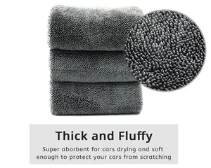 SIGH-toallas de microfibra para el coche, paños de limpieza absorbentes y gruesos, calidad superior