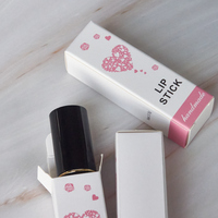 Boîte-cadeau de rouge à lèvres biodégradable avec logo personnalisé emballage en carton pour brillant à lèvres avec logo en relief pour cosmétiques