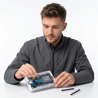 Carte de développement WAVGAT NodeMCU ESP8266 avec écran OLED de 0,96 pouce, module WiFi CH340G ESP-12F, USB TYPE-C