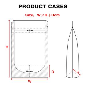 Soporte de PET de alta definición con cremallera resellable de 14x20 + 4cm, almacenamiento de grado alimenticio para <span class=keywords><strong>especias</strong></span>, sellado fuerte, para uso doméstico y comercial - Product Image 2