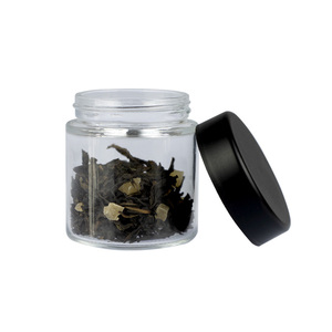 Trẻ Em Chống Dày Tường Lọ Thủy Tinh 3Oz Thẳng Hai Mặt Tròn Thủy Tinh Hoa Container Cr Nắp Cho 3.5G Hoa - Product Image 6