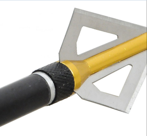 <strong>Hunting</strong> Arrowhead <strong>Compound</strong> <strong>Bow</strong> and Arrow Point Archery Arrows 100 Grain Practice 3 Fixed Blade Arrow Broadheads - Product Image 3