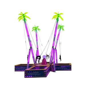 Parque de atracciones <span class=keywords><strong>bungee</strong></span> luces intermitentes Instalaciones de entretenimiento festivo trampolín hinchable Fabricantes al por mayor <span class=keywords><strong>bungee</strong></span> ligero - Product Image 2