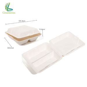 Caja <span class=keywords><strong>para</strong></span> llevar de bagazo de caña de azúcar <span class=keywords><strong>con</strong></span> dos compartimentos <span class=keywords><strong>para</strong></span> hot dogs - Product Image 2