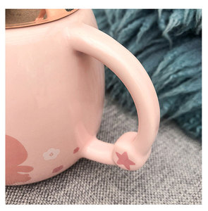 Seaygift-tapa <span class=keywords><strong>de</strong></span> espejo pintada <span class=keywords><strong>en</strong></span> oro, <span class=keywords><strong>taza</strong></span> <span class=keywords><strong>de</strong></span> café <span class=keywords><strong>de</strong></span> cerámica lisa con tapa lisa, <span class=keywords><strong>taza</strong></span> <span class=keywords><strong>de</strong></span> café con <span class=keywords><strong>forma</strong></span> <span class=keywords><strong>de</strong></span> oso, tazas <span class=keywords><strong>de</strong></span> agua para té y oficina - Product Image 3