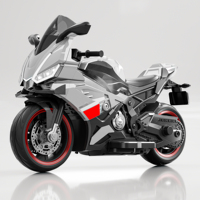 Moto électrique pour enfants en plastique personnalisable, avec lumières, fonction musicale, roues auxiliaires, alimentée par batterie, pour les enfants de 4 à 12 ans