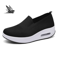 Chaussures de course légères et respirantes de sport tendance pour femmes Chaussures couvrant le pied Chaussures tendance à bascule