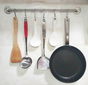 Sans clou <span class=keywords><strong>mural</strong></span> <span class=keywords><strong>pot</strong></span> cintre Outils crochets en acier inoxydable Sans Perçage ustensiles de cuisine <span class=keywords><strong>support</strong></span> suspendu - Product Image 3