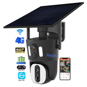 Sd300 4G ống kính kép ngoài trời <span class=keywords><strong>ip</strong></span> <span class=keywords><strong>wifi</strong></span> thông minh Đèn pha 6MP an ninh nhà năng lượng mặt trời máy ảnh tầm nhìn ban đêm thẻ nhớ PTZ Pin hoạt động - Product Image 1