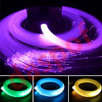 Kits de fibre optique 18W RGBW LED Twinkle Starry Sky pour voiture 500 pièces 3 mètres 0.75mm avec contrôle APP IP20 toit de voiture
