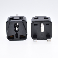 Adaptateur de voyage 3P norme britannique 2 1, prise universelle UK, ABS 10A, prise électrique à usage commercial pour Singapour, Arabie Saoudite, Émirats arabes unis