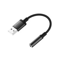 Kabel Adaptor Somostel USB ke 3.5mm untuk Ponsel, Kabel Adaptor Audio, Earphone, Mikrofon, Headset