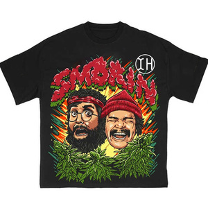 Kaos Custom Heavyweight 100% Katun dengan Cetakan Grafis, Model High Street Oversize Boxy Fit untuk Pria - Product Image 5