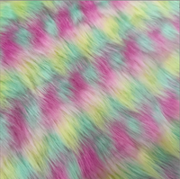 Tissu en peluche jacquard 4 couleurs, style Shanghai, à poils longs, ignifuge, tricoté, 3 cm, pour vêtements, jouets, artisanat et sacs