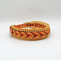 Collier et laisse pour chien en corde d'escalade en nylon écologique de luxe, tissée à la main, réfléchissante, en macramé