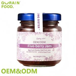 OEM ODM trà bong bóng Thành phần bánh quy mứt trái cây kem món tráng miệng 120g không thêm sucrose Five-Berry mứt - Product Image 1