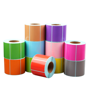 Fabricant d'étiquettes couleur thermique directe personnalisées papier adhésif sans huile pour les achats professionnels étiquettes d'emballage adhésives vierges - Product Image 2