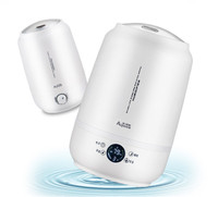 Humidificateur d'air intelligent décoratif de bureau à remplissage par le haut avec filtre anionique et diffuseur d'huiles essentielles