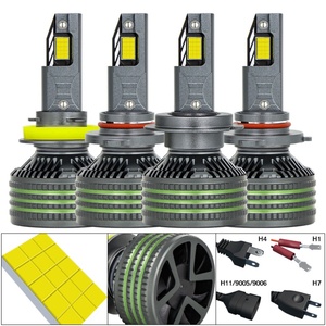 Phare LED H4 à quatre tubes en cuivre avec télécommande Y4D 150W 90W 70W, ampoule clignotante pour voiture, phare antibrouillard - Product Image 6