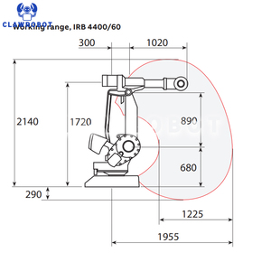 Robot CLAWROBOT ABB de 6 ejes y 60 kg para manipulación de máquinas, paletización, manejo, corte, desbarbado, fundición a presión y dispensación. - Product Image 3